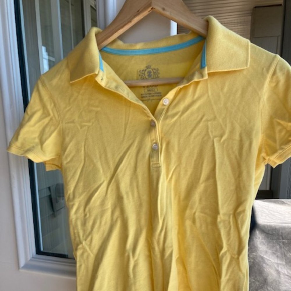 Izod cotton yellow polo t-shirt